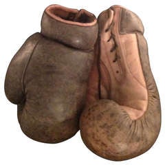 Vintage Pair of Leather Boxing Gloves