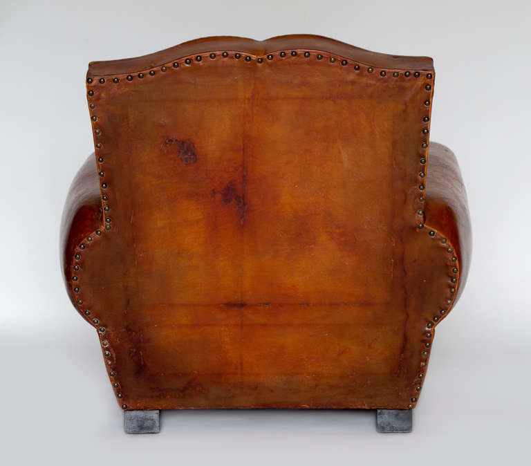 Leather 1940's French Club Chair