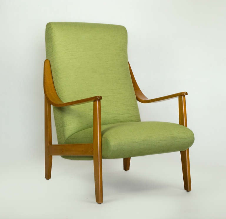 mid-century french armchairs