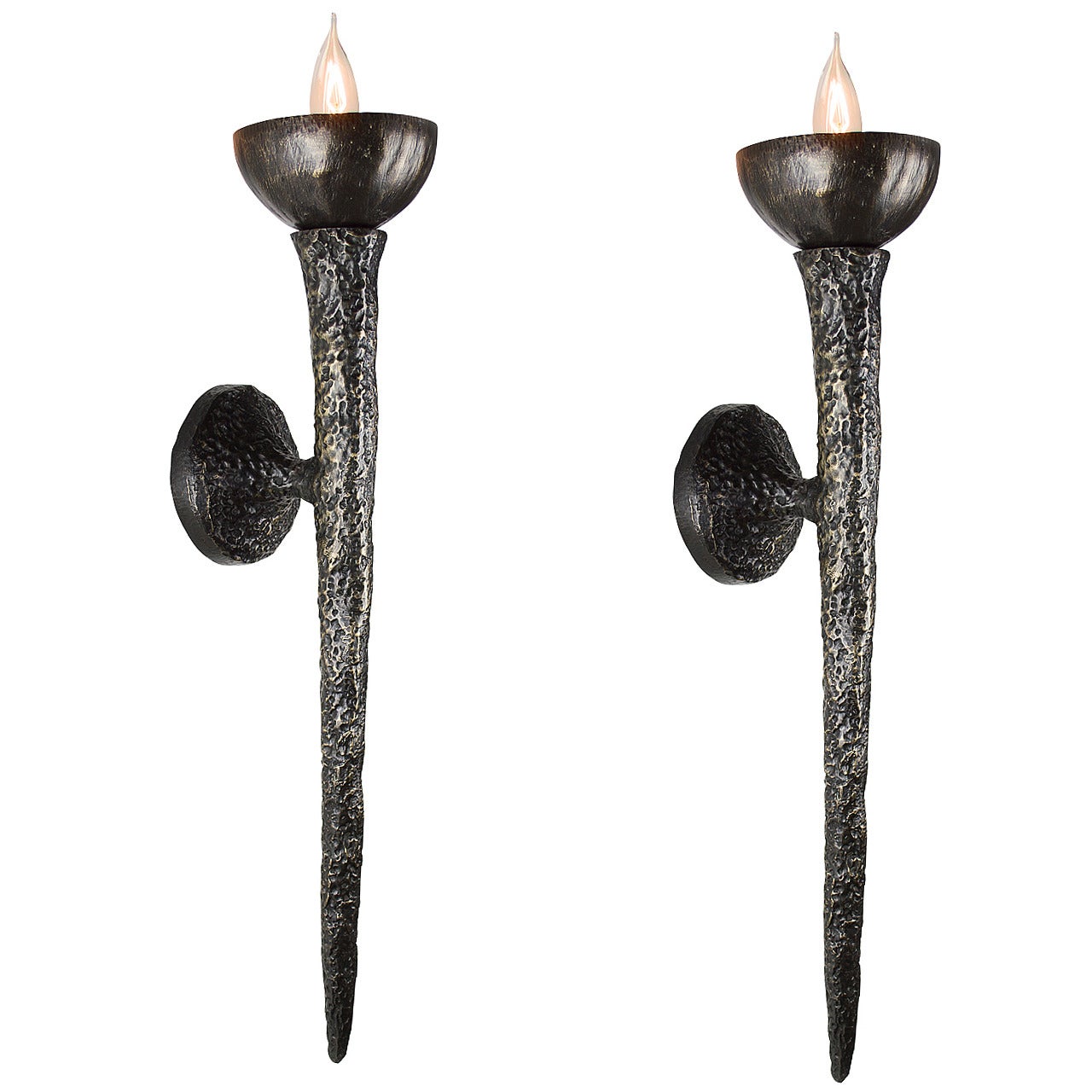 Paire d'appliques Rome en bronze