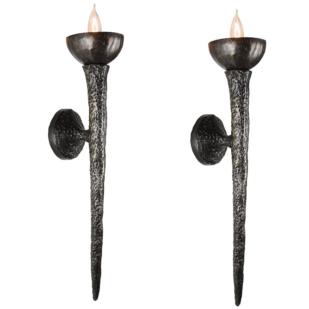 Pair of Rome Bronze Sconces