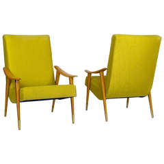 Pair of French Midcentury Armchairs