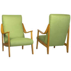 Pair of Mid-Century French Armchairs 2