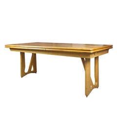 Draw Leaf Oak Table by Guillerme et Chambron