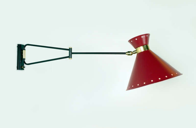 Pair of French Articulated Wall Sconces at 1stdibs