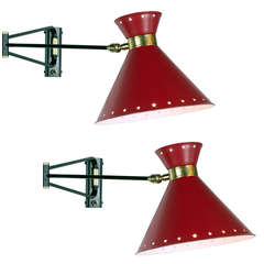Pair of French Articulated Wall Sconces