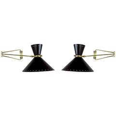 Pair of Articulated Wall Sconces