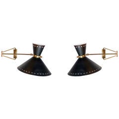 Pair of Mid Century French Wall Sconces