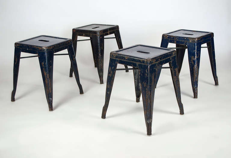 Pair of Tolix French Army Stools