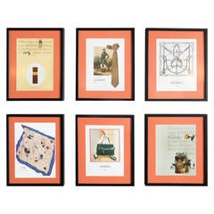 Set of Six Hermes Prints