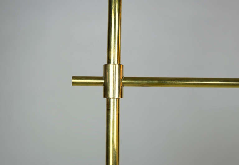 Mid Century Brass Adjustable Floor Lamp 2