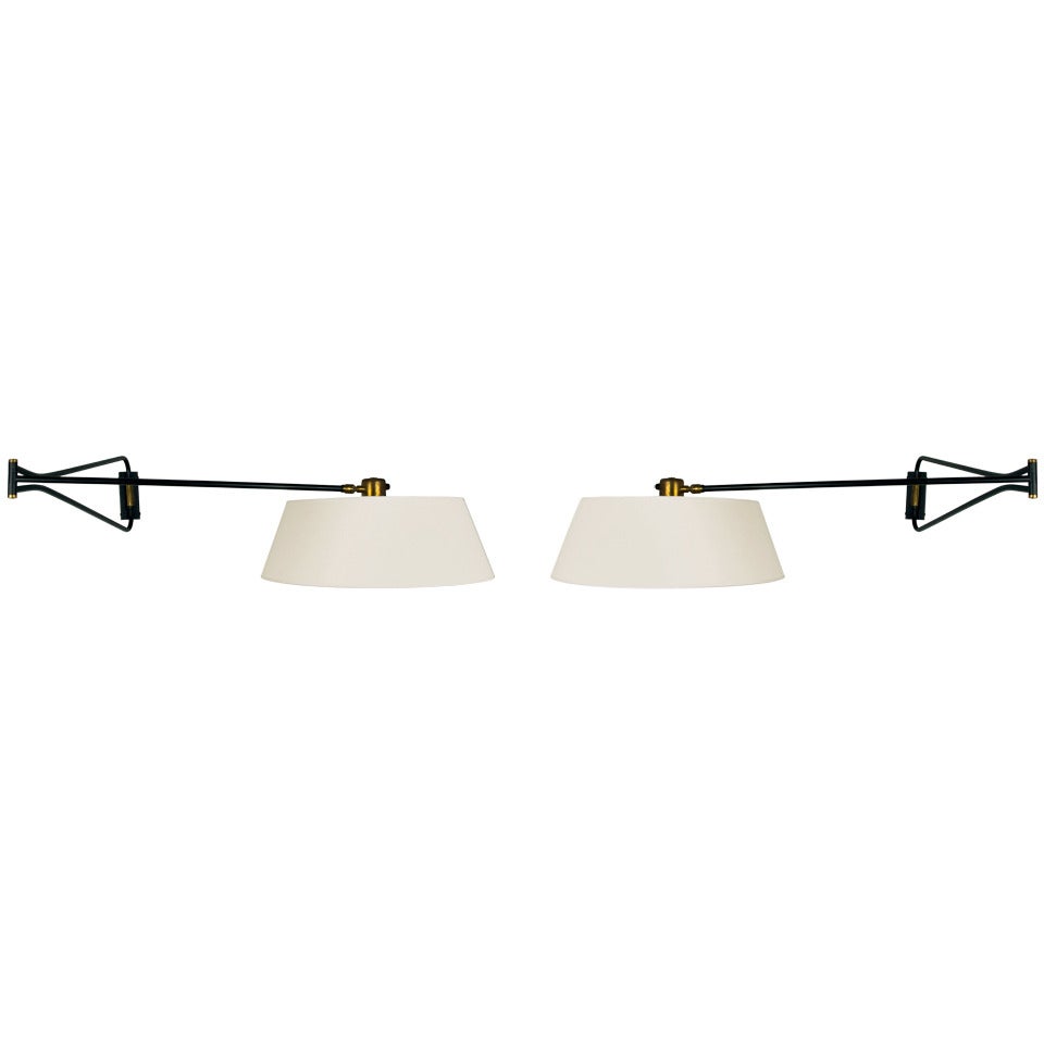 Pair of Midcentury Wall Sconces