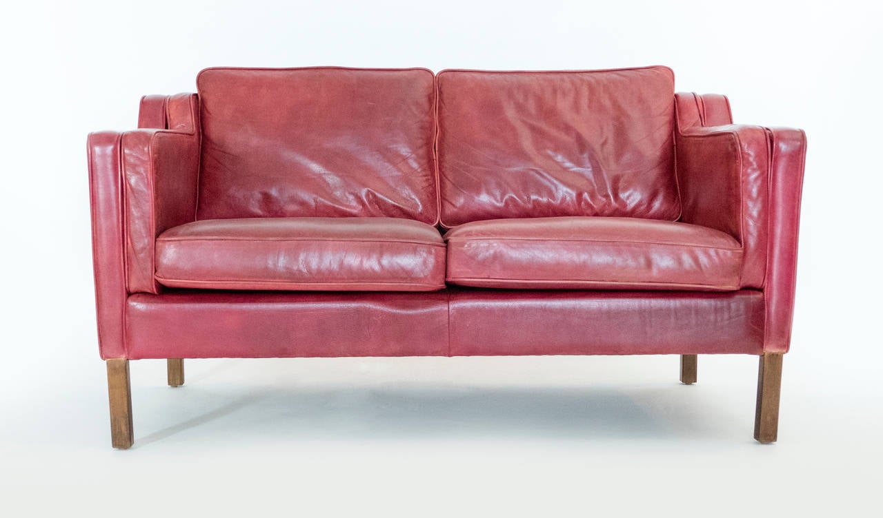 Model 2212 design sofa, designed in 1962.  Great patina and in good condition for its age.  Sofa is in our 1STDIBS@NYDC showroom in NYC.