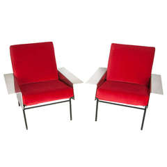 Two Armchairs by Pierre Guariche