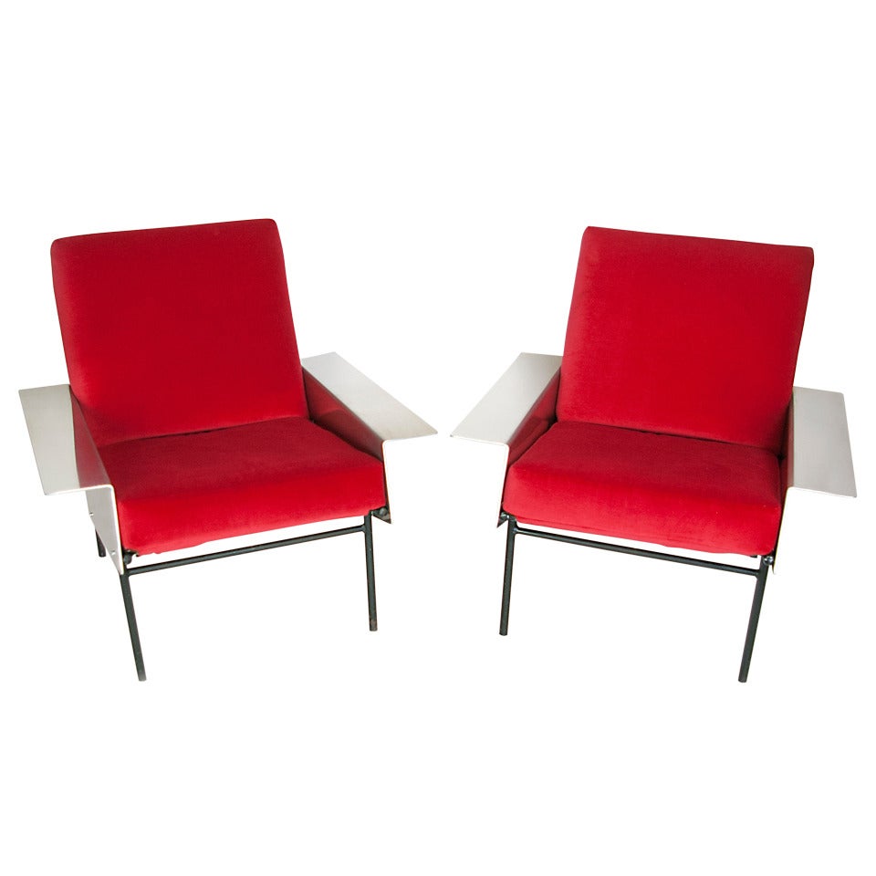 Two Armchairs by Pierre Guariche