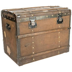 Antique Early 20th Century Travel Chest