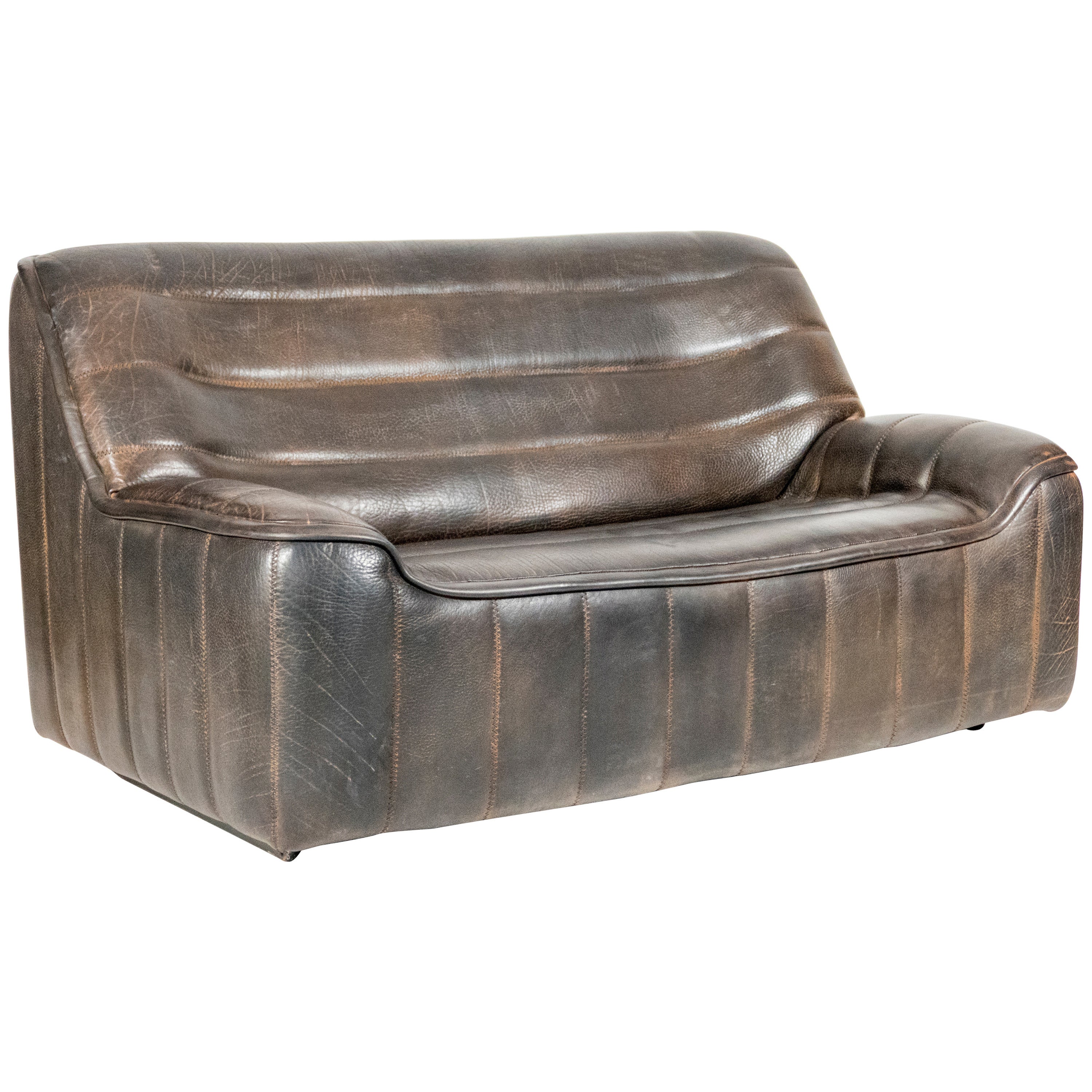 Leather Love Seat by De Sede
