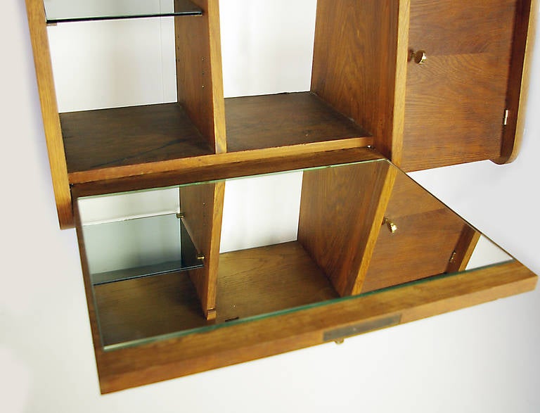 Wall Mounted Dry Bar In Excellent Condition In Los Angeles, CA