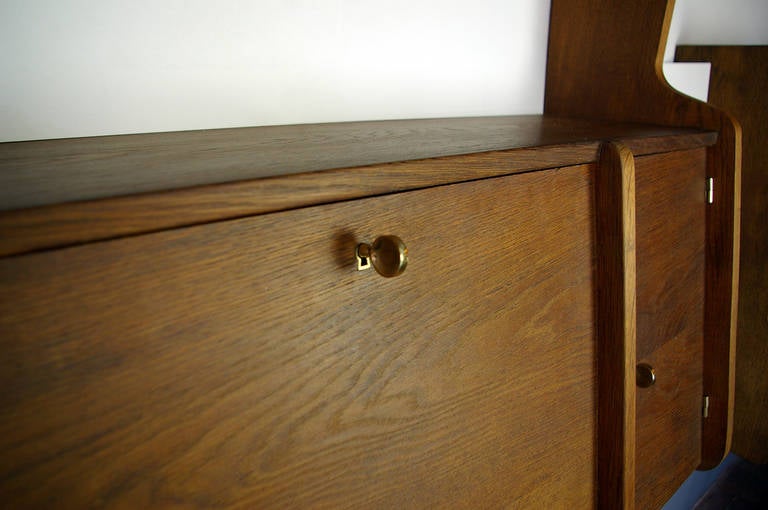 Mid-20th Century Wall Mounted Dry Bar
