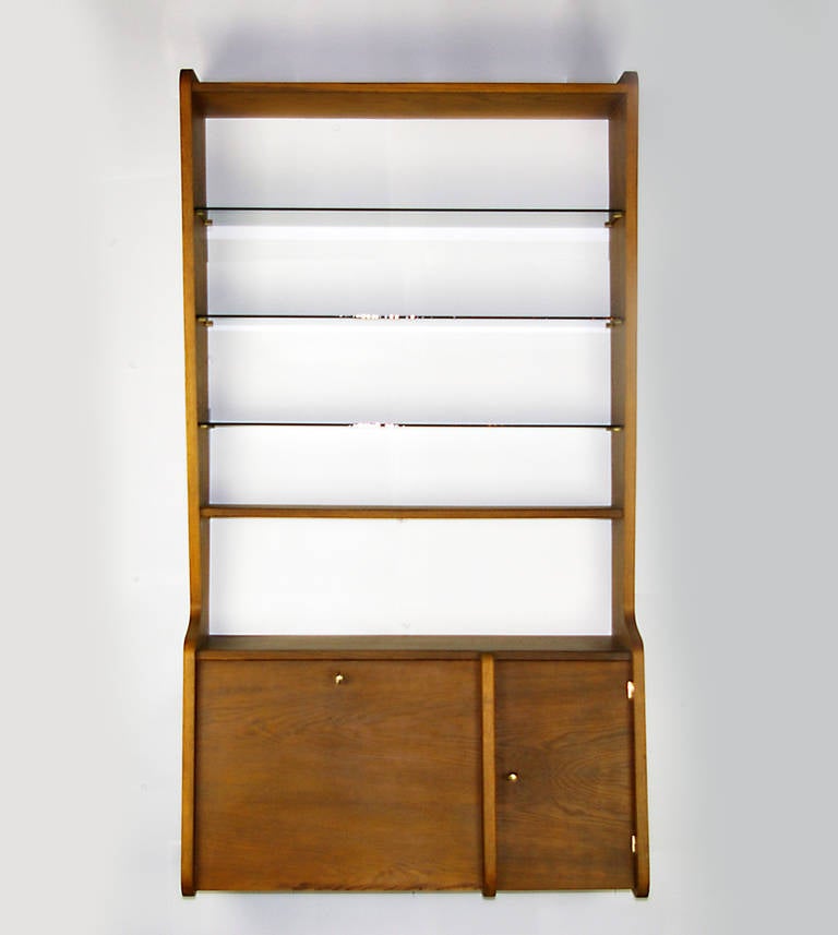 Mid-Century Modern Wall Mounted Dry Bar