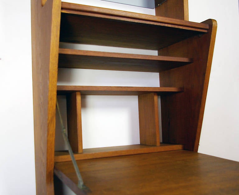 French MidCentury Wall Mounted Desk at 1stDibs mid century wall