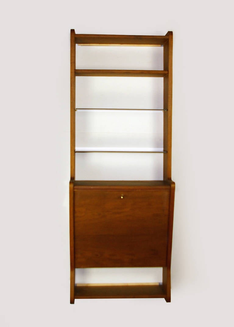French MidCentury Wall Mounted Desk at 1stDibs mid century wall