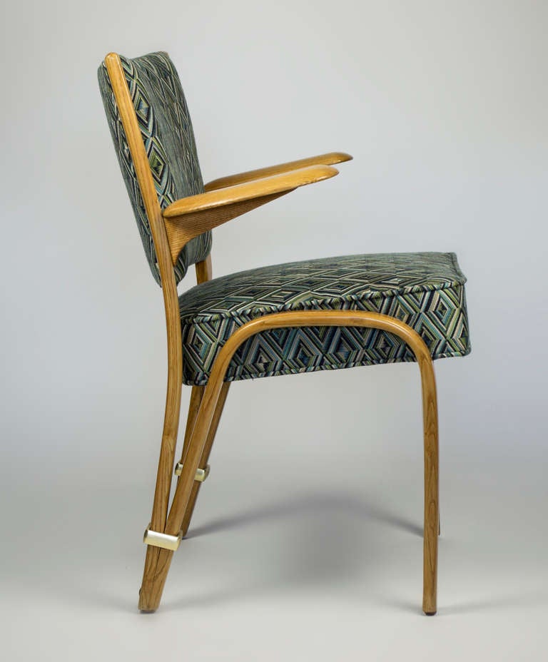 Mid-Century Modern 7  Chaises en bois arqué de Steiner en vente
