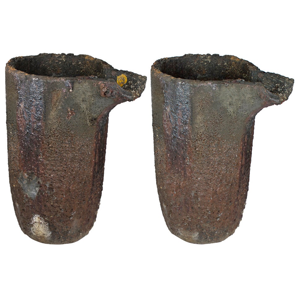 Pair of Foundry Crucibles
