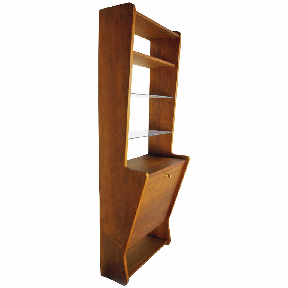 French Mid-Century Wall Mounted Desk