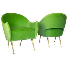 Retro Pair of Mid-Century Side Chairs