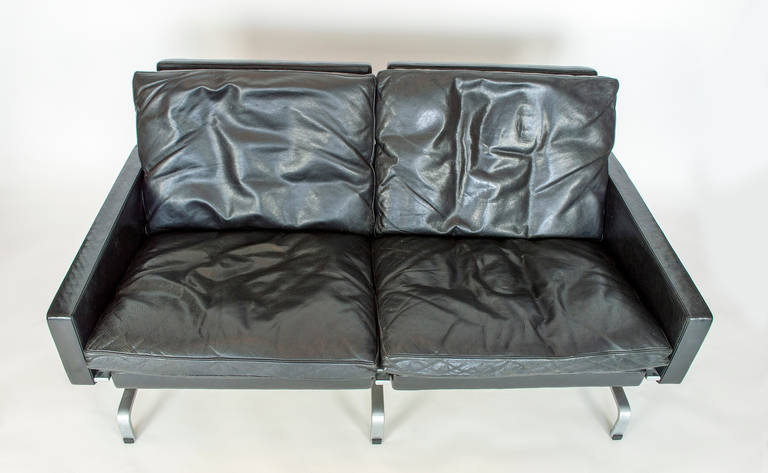 Leather Sofa Designed by Poul Kjærholm