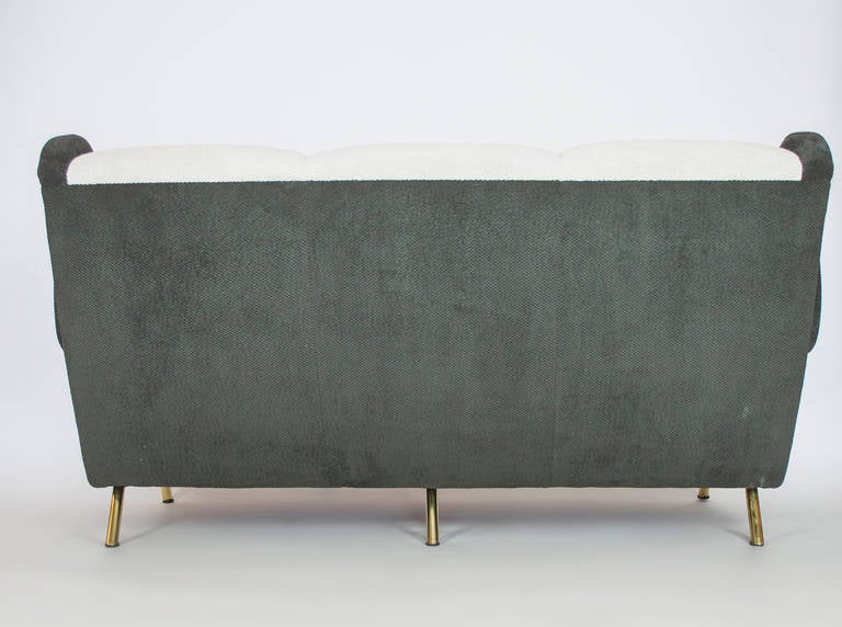 Brass Senior Couch by Marco Zanuso, 1955