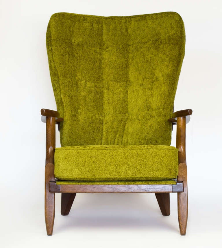 Oak Guillerme & Chambron Lounge Chair