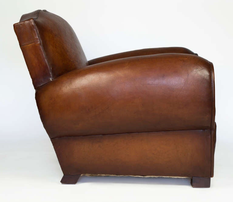 1930's French Moustache Club Chairs 1