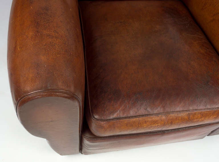 1930's French Moustache Club Chairs 3