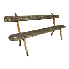 Antique Parisian 19th Century Garden Bench