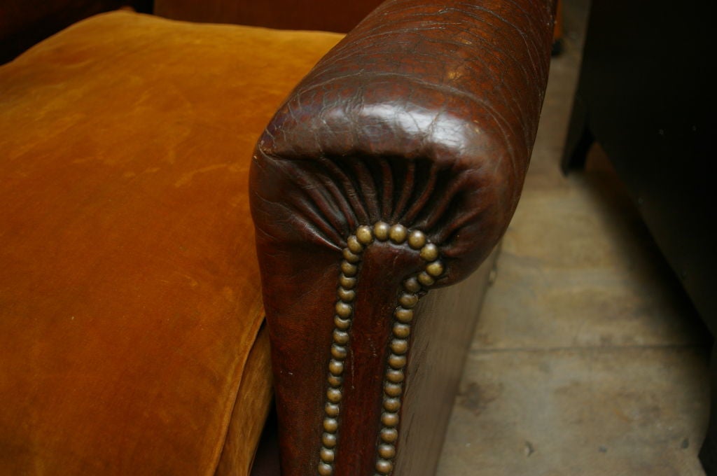 Leather 1920's French Club Chair