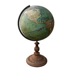 Antique Kiepert 19th Century World Globe