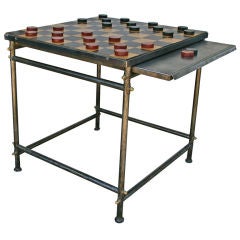Antique Chess/checker board gaming table