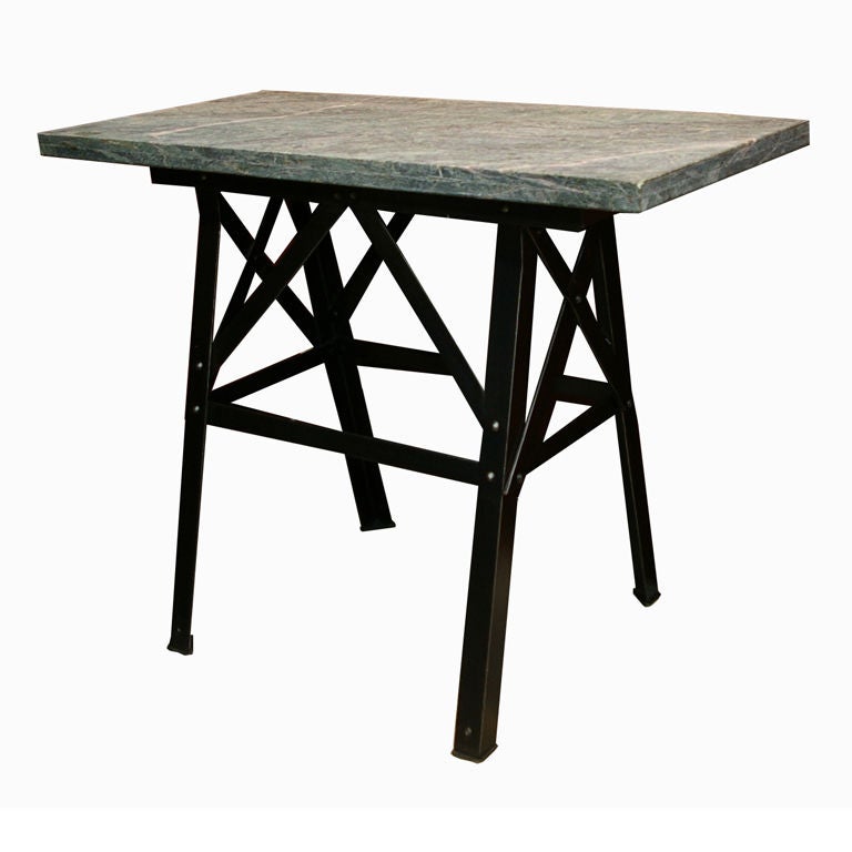 Marble Industrial Console
