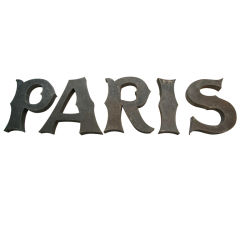 Vintage Paris Sign