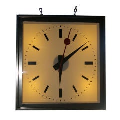 Vintage Double Faced French Train Station Clock