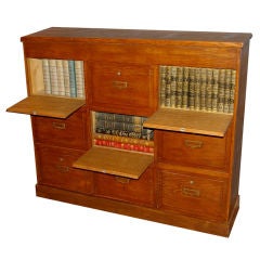 1920's French Notary Filling Cabinet