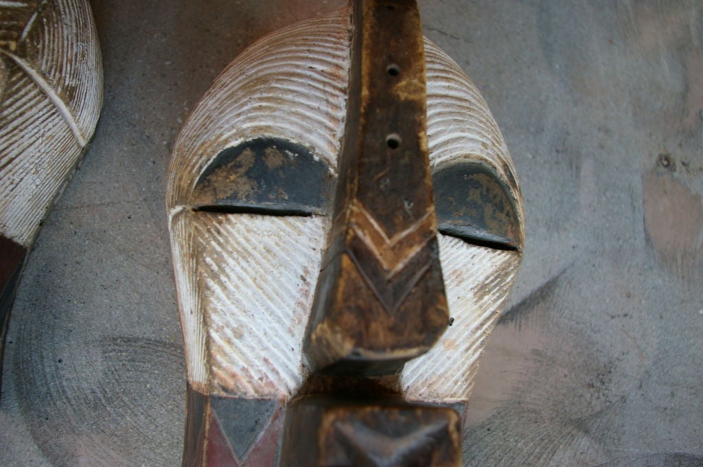 Mid-20th Century Antique Pair of Kifwebe Masks