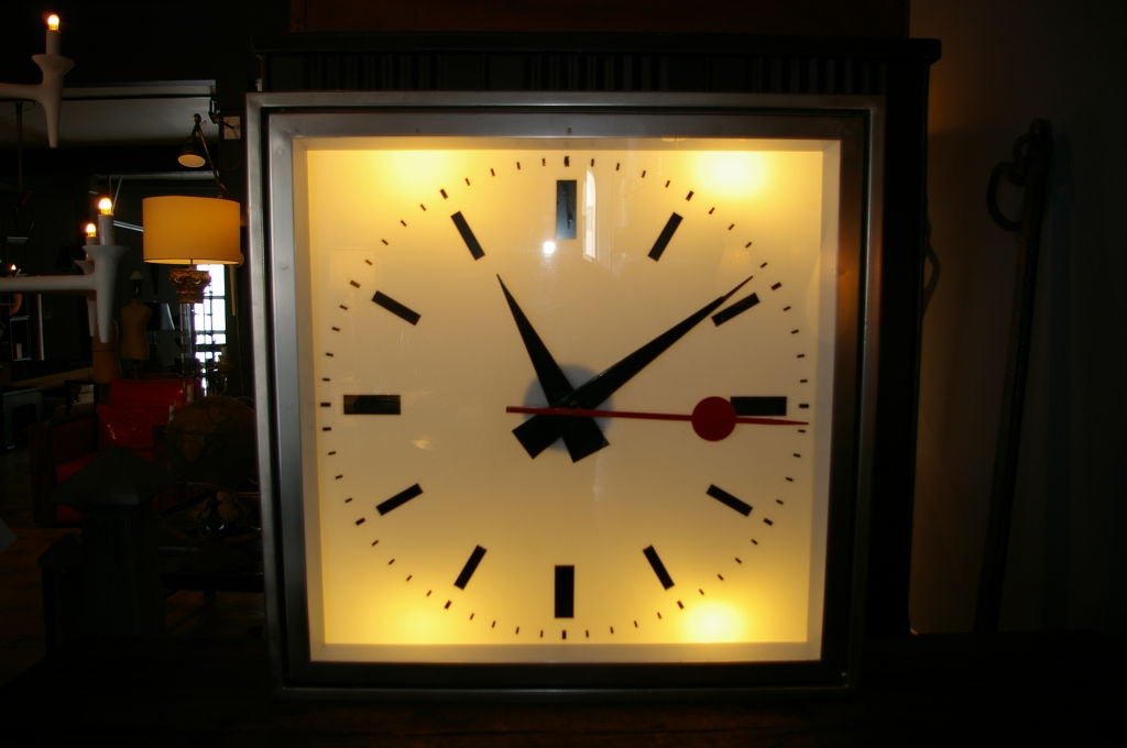 1960's French Train Station Clock 5