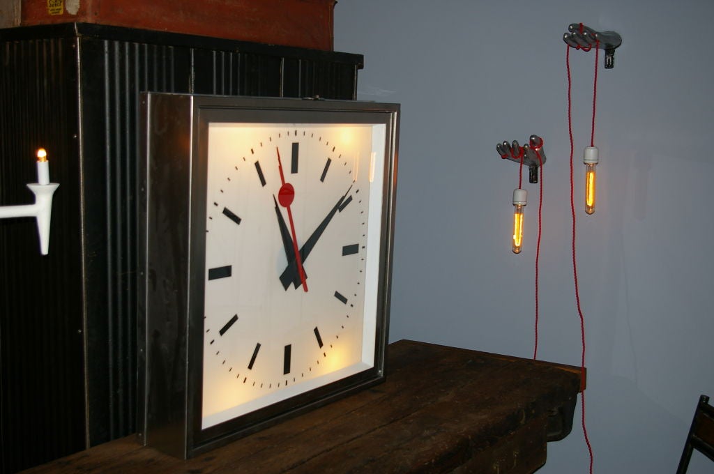 1960's French Train Station Clock 4