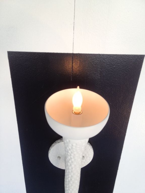 Contemporary Plaster Wall Sconce