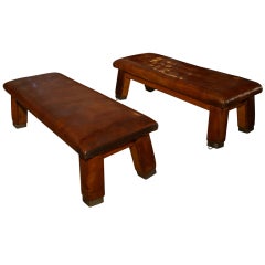 Antique 1920's Gym Benches