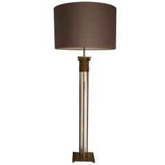 19th century Bronze Capital Table Lamp