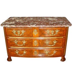 Exceptional period Louis XV rosewood and parquetry commode